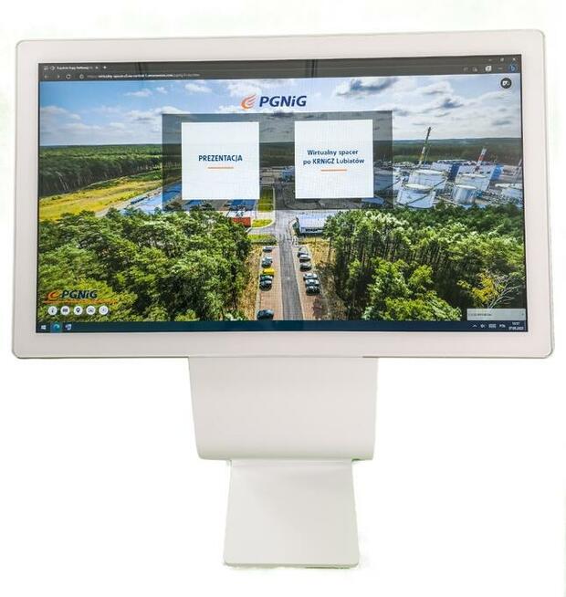 Infokiosk Multimedialny Ekran Dotykowy Na Targi Ewenty itp