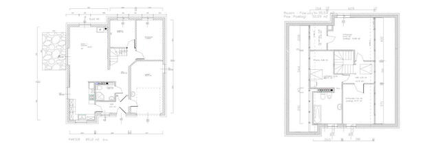 Budynek jednorodzinny parterowy z poddaszem użytkowym