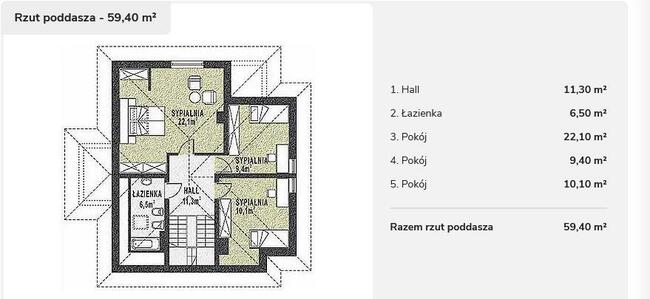 sprzedam dom projekt wb3344