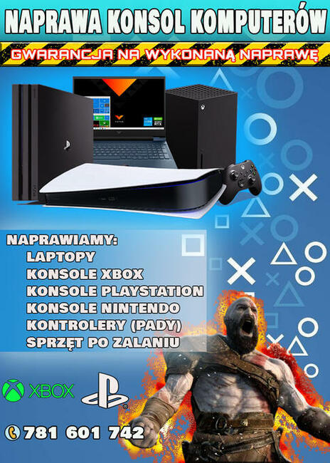 Naprawa konsol i komputerów