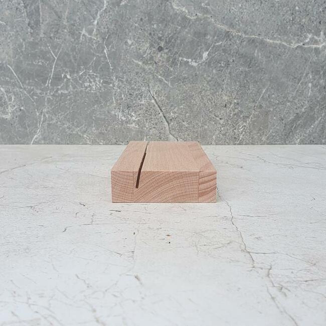 Drewniana podstawka na ulotkę A4