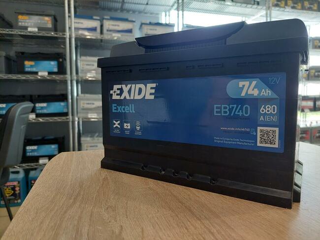 Akumulator 74Ah 680A EN P+ Exide Excell