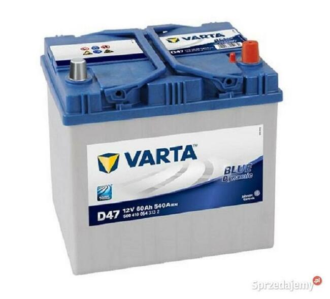 Akumulator Varta Blue Dynamic D47 60Ah/540A 532x565x156