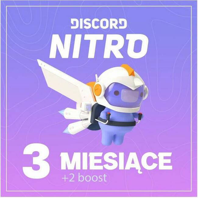 Discord Nitro 90 dni + 2x Nitro Boost KOD KLUCZ