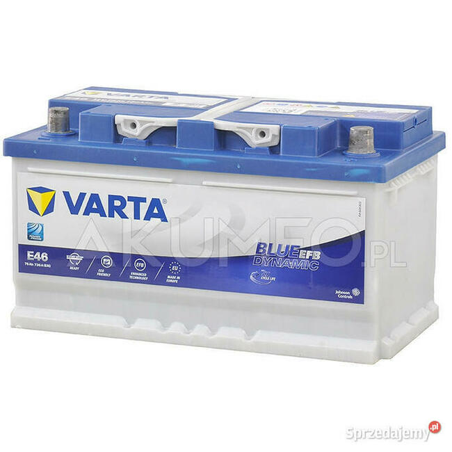 Akumulator VARTA BLUE EFB E46 75Ah/730A 532x565x156