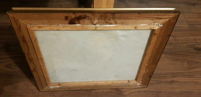 Obraz płótno ręcznie malowany Bukiet Rumiankow