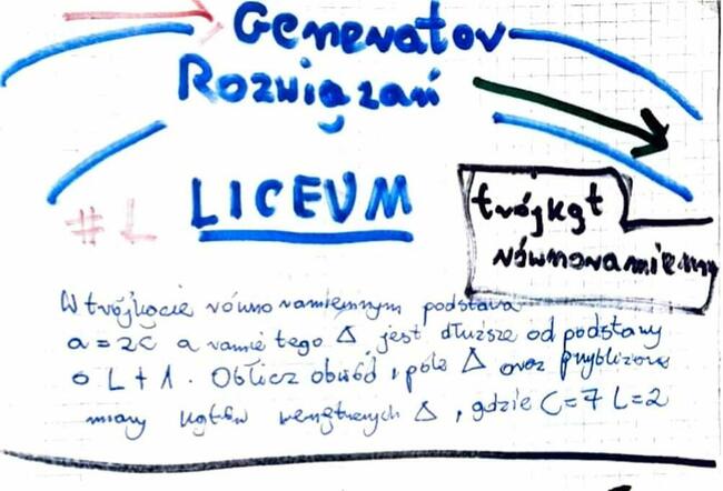 Obwód trójkąta równobocznego, kąty - Zestaw rozwiązań