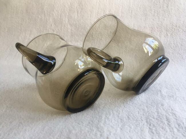 Szklanki 2 dymione brąz