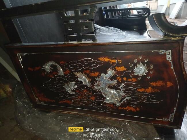 Komoda, krzesła, lustro 30-40 lata Japońskie Koreanskie