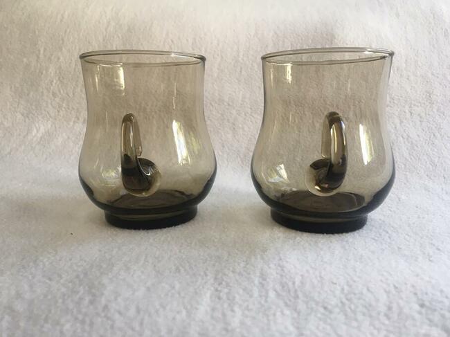 Szklanki 2 dymione brąz