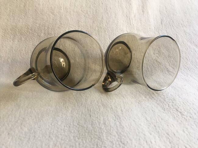 Szklanki 2 dymione brąz