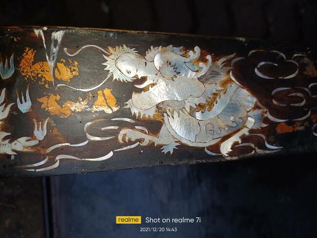 Komoda, krzesła, lustro 30-40 lata Japońskie Koreanskie