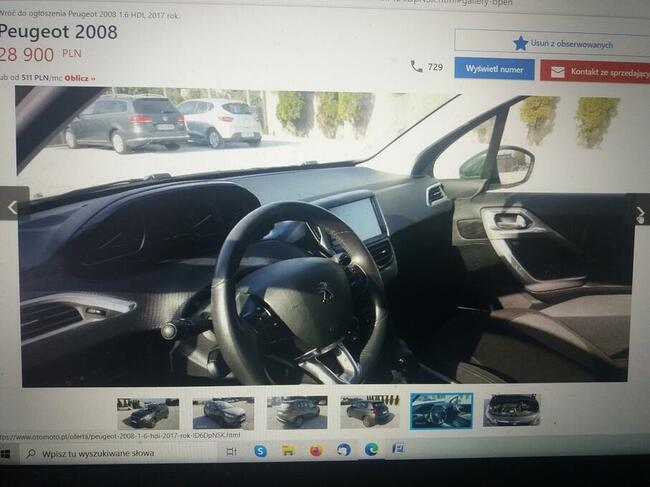 SPRZEDAM PEUGEOTA 2008 ROK 2017-DIESEL
