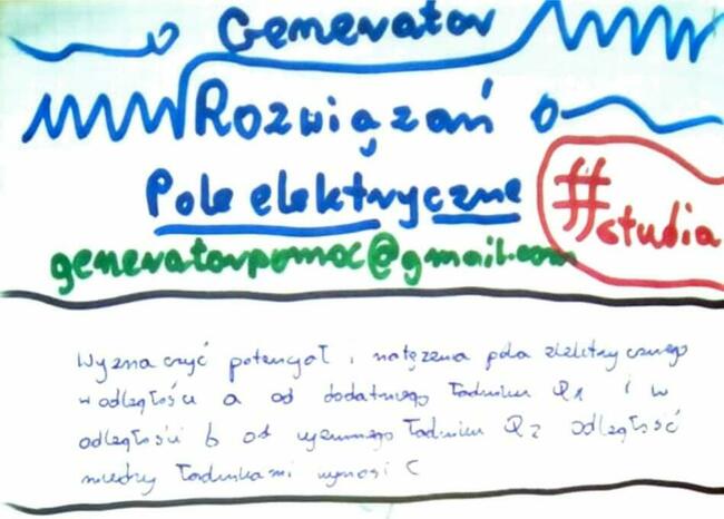 Potencjał i natężenie pola elektrycznego Zestaw rozwiązań