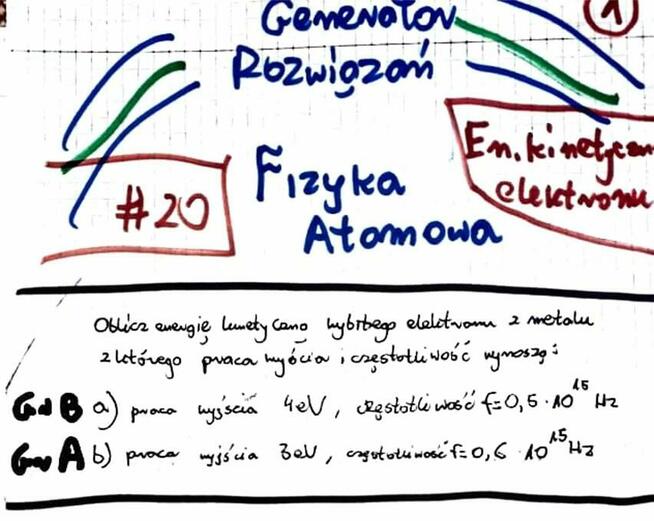 Elektron na orbicie, Energia elektronu - Zestaw rozwiązań
