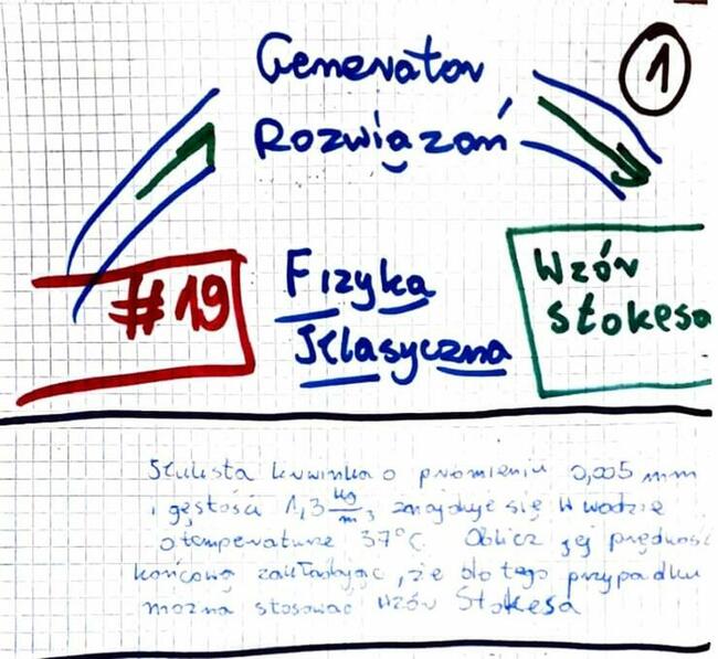 Wzór Stokesa, Napięcie powierzchniowe Zestaw 8 rozwiązań