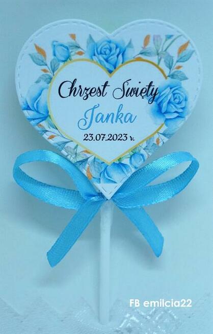 Lizaki jako podziękowanie dla gości z okazji Chrztu Św.,