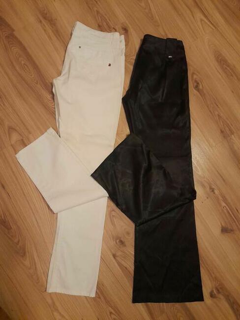 Spodnie białe i czarne
