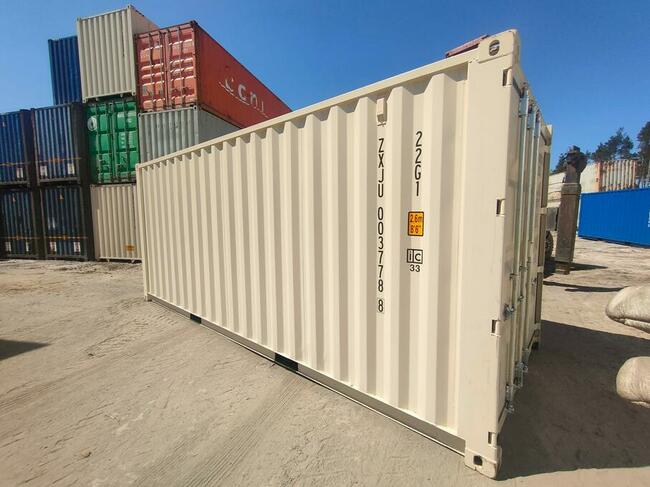 Kontenery morskie 20DC nowe oneway, kolor RAL1015