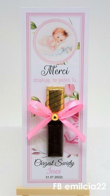 Merci jako podziękowanie dla gości z okazji Chrztu Św.