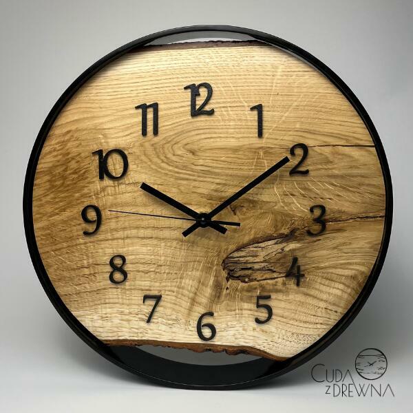 Zegar w metalowej obręczy - unikatowy!