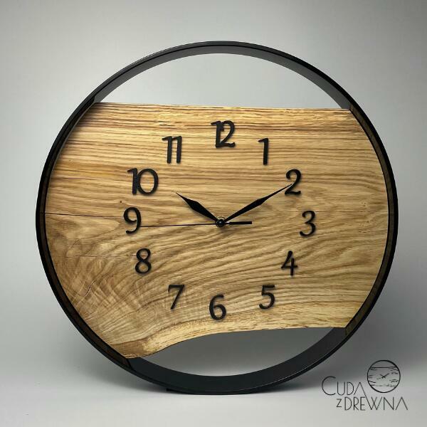Nowoczesny zegar w obręczy 30cm, 40cm, 50cm, 60cm, 70cm