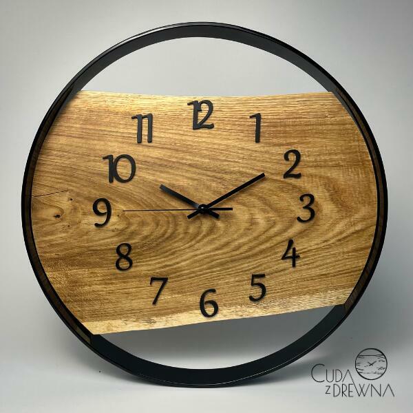 Zegar w obręczy, pełna personalizacja -CUDA Z DREWNA
