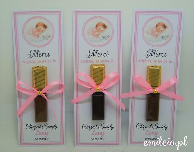 Merci jako podziękowanie dla gości z okazji Chrztu Św.
