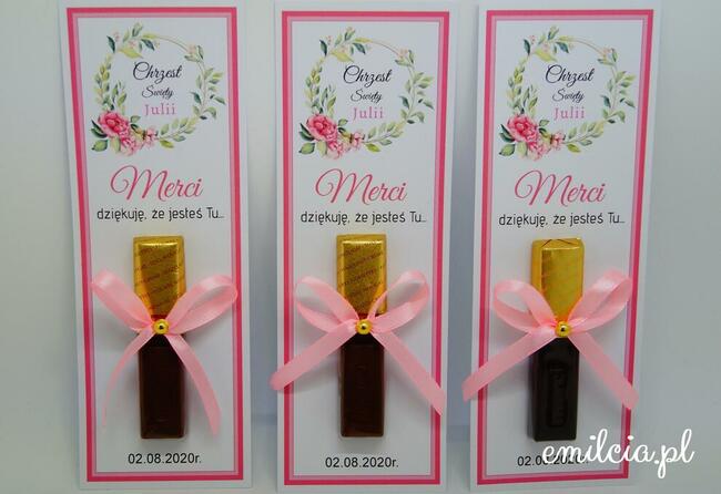 Merci jako podziękowanie dla gości z okazji Chrztu Św.