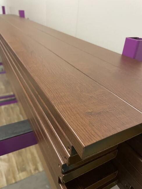 Aluminium profil aluminiowy rura drewno dekor imitacja