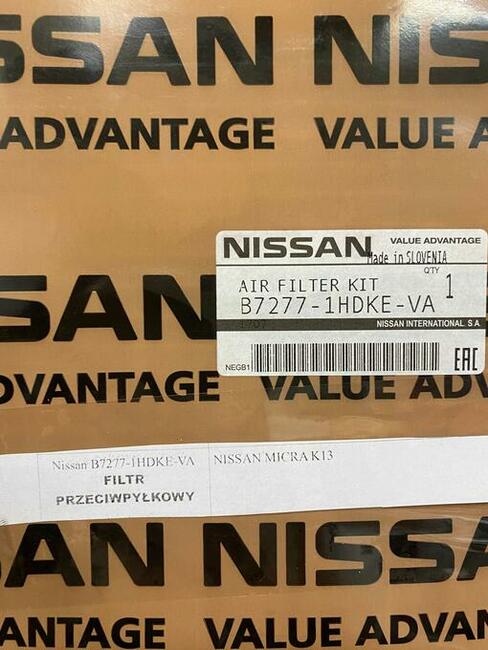 Nissan B7277-1HDKE-VA FILTR PRZECIWPYŁKOWY