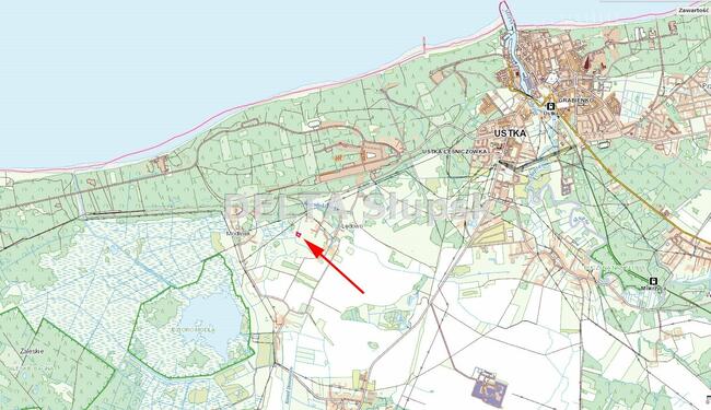 Działka budowlana Lędowo gm. Ustka, Brzozowa