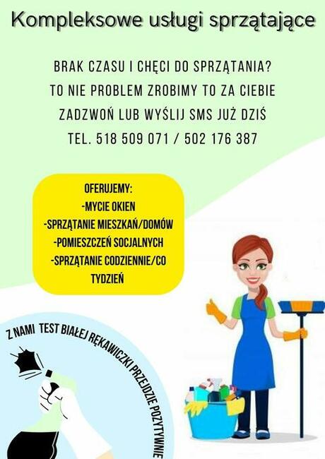 Sprzątanie domów i mieszkań