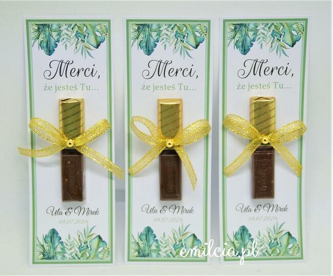 Merci podziękowanie dla gości z okazji Ślubu