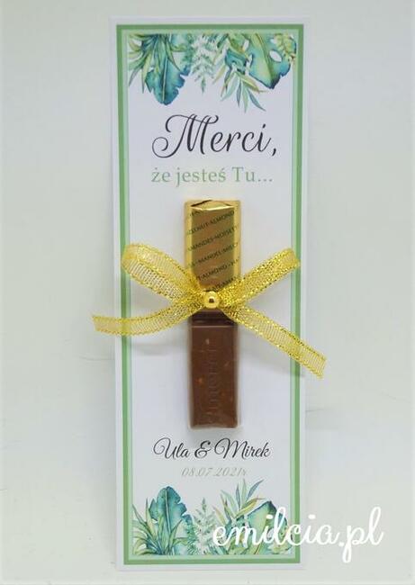 Merci podziękowanie dla gości z okazji Ślubu