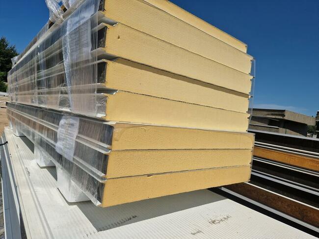 Płyta warstwowa PUR ocieplenie ściana garaż 160mm