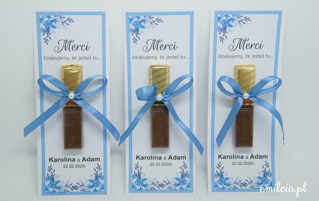 Merci podziękowanie dla gości z okazji Ślubu