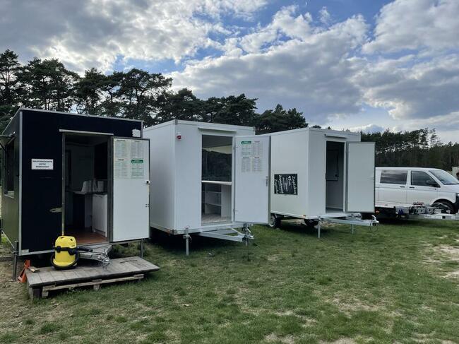 Przyczepa gastronomiczna burgery 3,5m wynajem