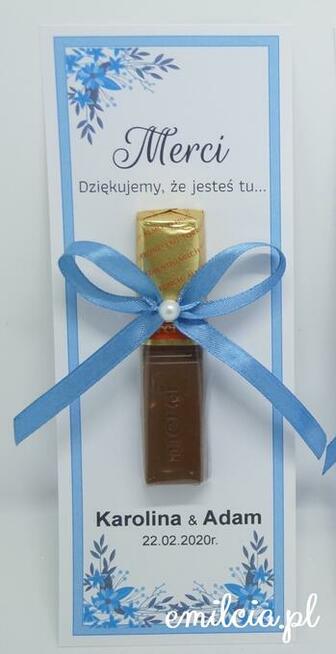 Merci podziękowanie dla gości z okazji Ślubu