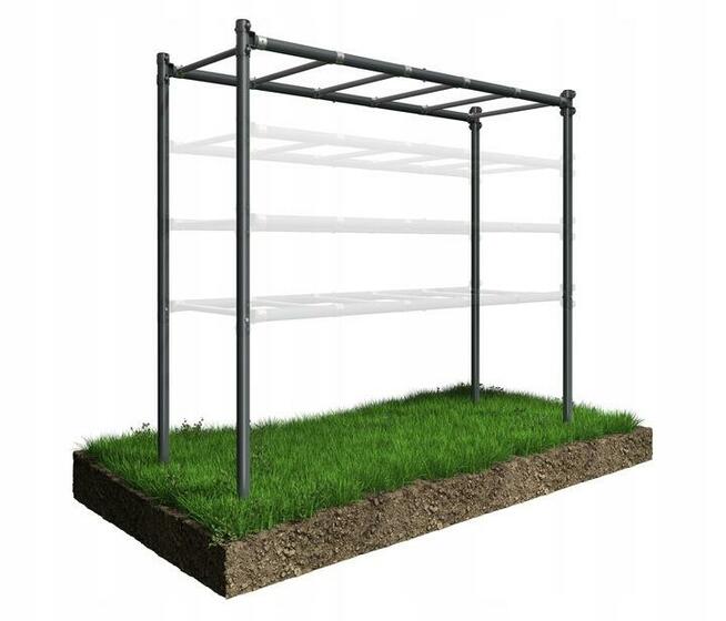 ZESTAW DRĄŻKI DRABINKA ZEWNĘTRZNY PLAC ZABAW SIŁKA