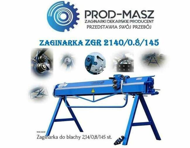 Zaginarka do blachy 2,14m/0,8mm/145 Gietarka Krawedziarka