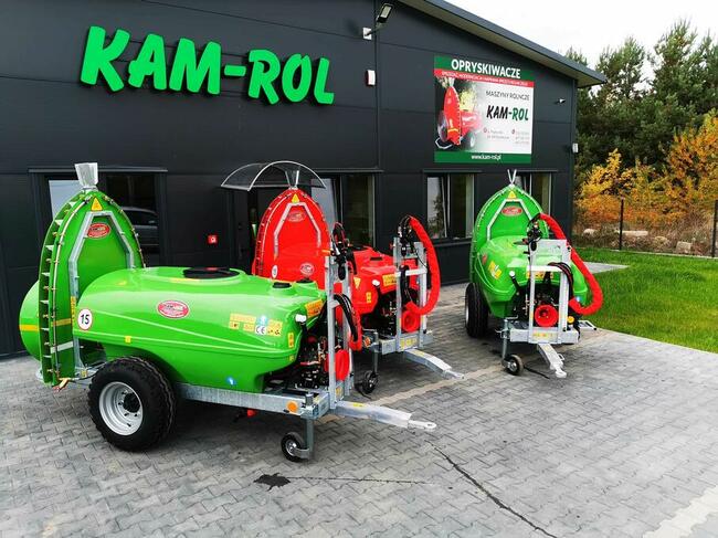 Opryskiwacz sadowniczy 1000l, KAM-ROL, Nowy, kolumna, łezka