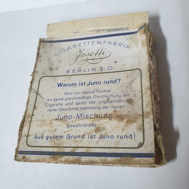 Kolekcjonerskie pudełko po papierosach Juno