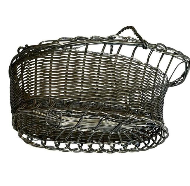 Kosz platerowany na butelkę wina