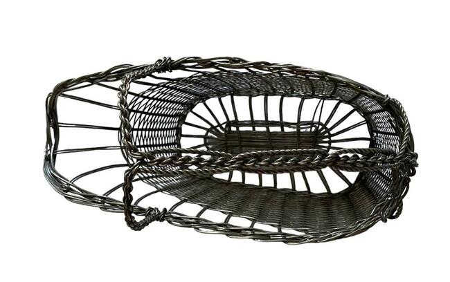 Kosz platerowany na butelkę wina