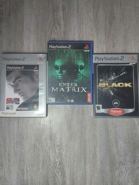 ZESTAW GIER na PlayStation 2 | Tekken + Black + Enter Matrix |