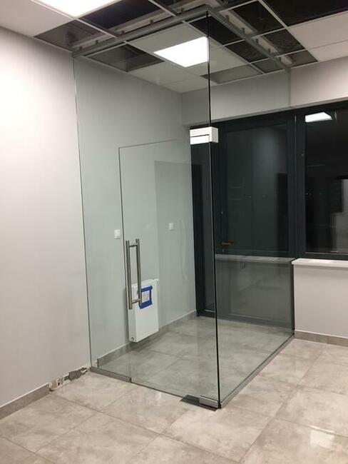 Ścianki szklane, drzwi szklane - folia inteligentna