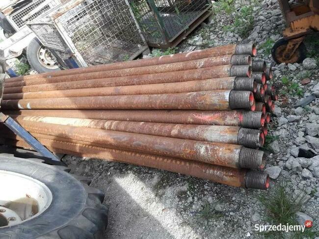 Sztyce do wiertnicy przewody wiertnicze szneki 4,5m fi 100mm