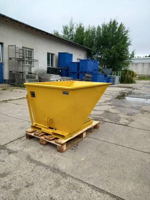 Pojemnik przechylny, metalowy, samowyładowczy PMSC 500 L