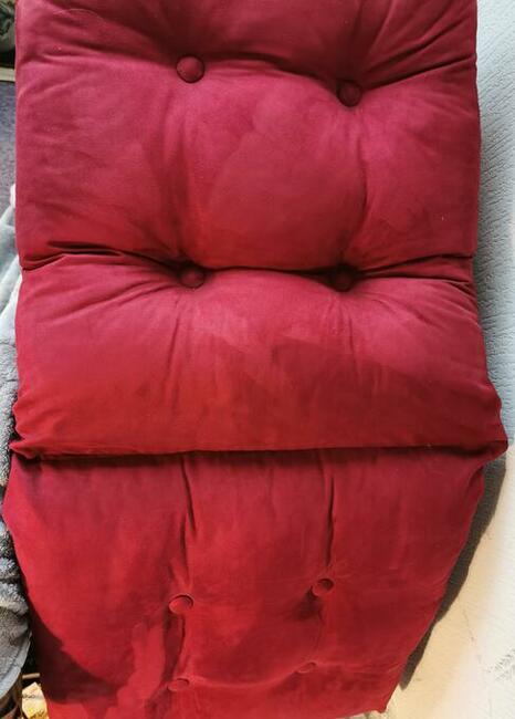 Duży piękny wygodny Fotel jasny RATTAN GrubePoduchy JAK NOWE